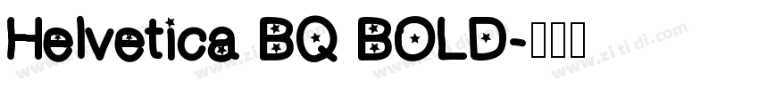 Helvetica BQ BOLD字体转换
